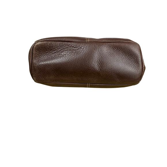 Fossil Brown Pebbled Leather Double Handle Shoulder Bag and Wallet Set - Picture 4 of 14